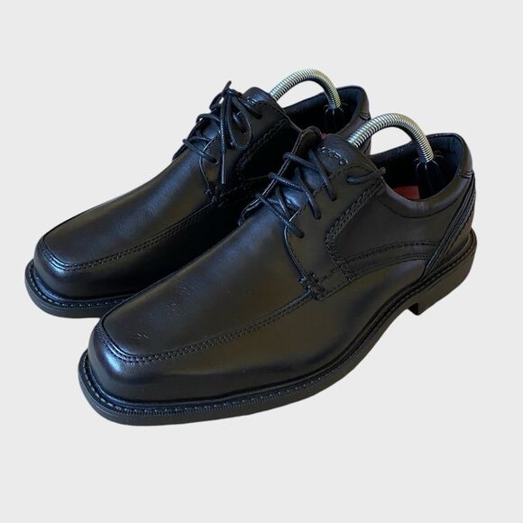 NWT Rockport Men\'s Style Leader 2 Oxford Shoes 8XW Black Leather Office Preppy main image 9